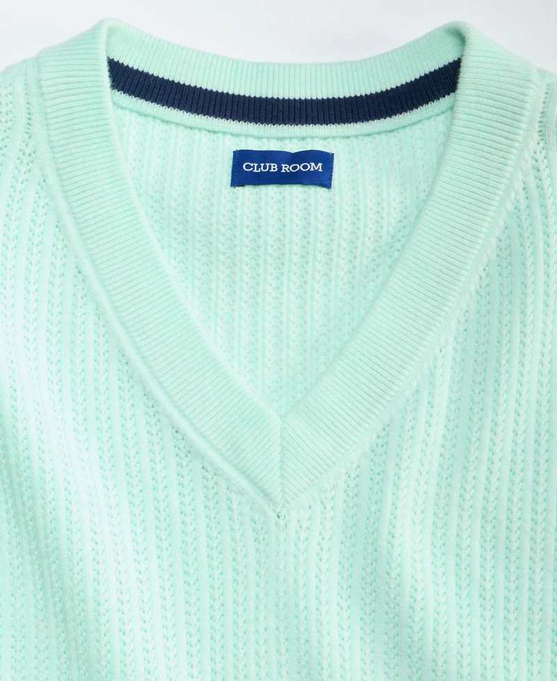 Club Room Men's Textured Stitch Sweater Vest, Macy's Exclusive