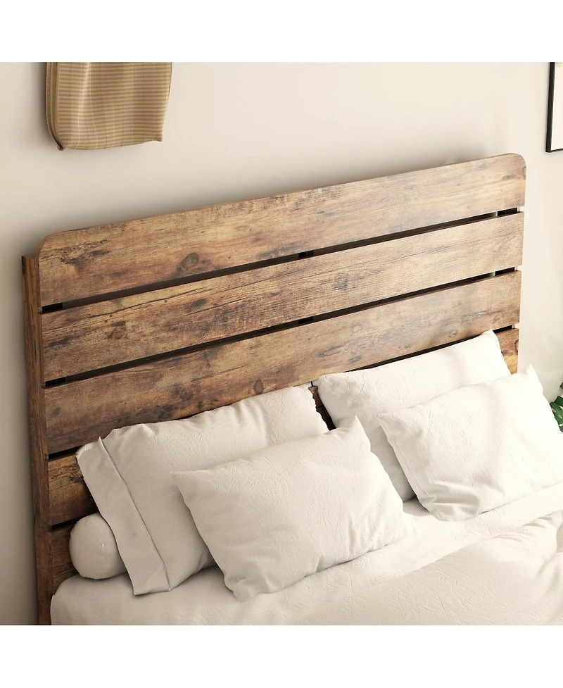 Streamdale Furniture Wood Platform Bed Frame, Queen, Noise Free, Easy Assembly, Storage