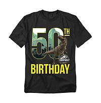 Jurassic Park Men's World 50th Birthday T-Rex T Shirt
