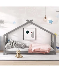 Streamdale Furniture Twin Size House Bed Wood Bed