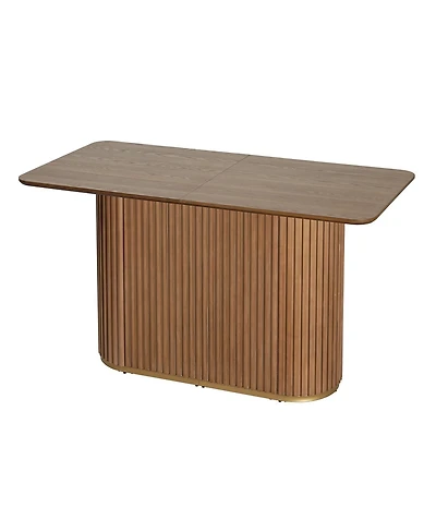 Streamdale Furniture Mid-Century Industrial Counter Table for Dining or Living Room