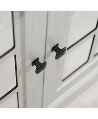 Streamdale Furniture Storage sideboard cabinet with 2 mirrored doors & adjustable shelf