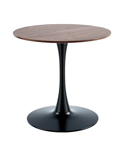 Streamdale Walnut Tulip Dining Table (Seats 2-4) - 31.5" Round Mdf Top