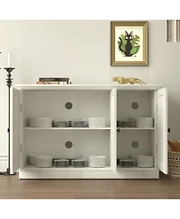 Streamdale Furniture Storage Cabinet with 3 Mirrored Doors & Adjustable Shelves