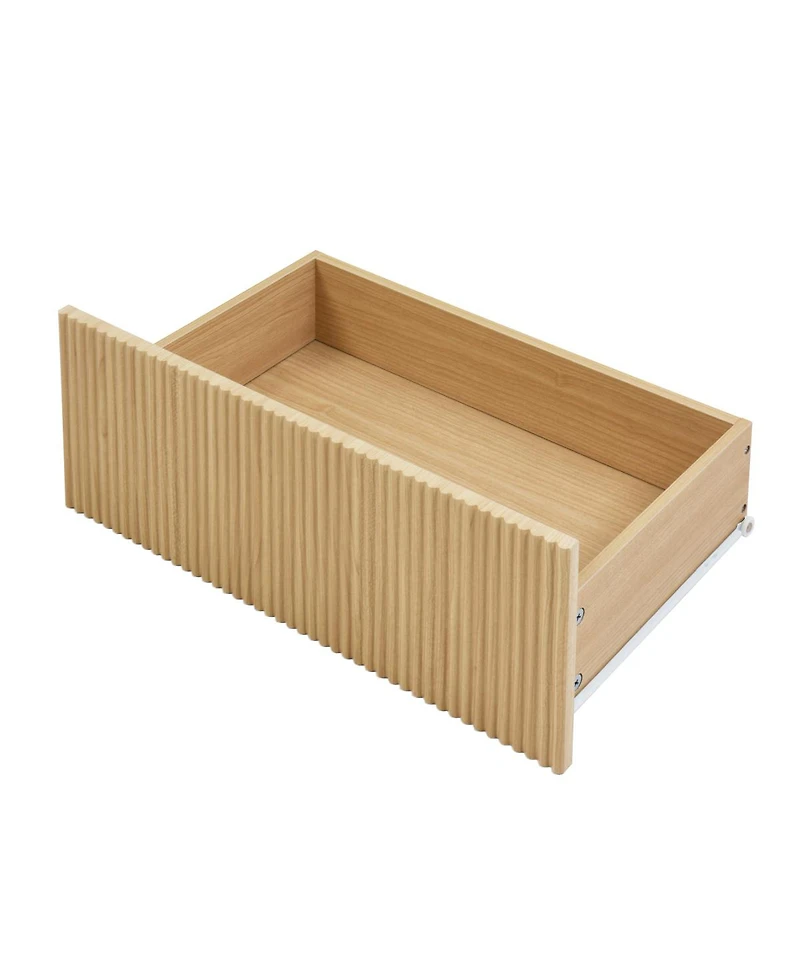 Streamdale Furniture 6 Drawer Storage Cabinet, Wood Dresser Clothes Organizer with Wavy Panel