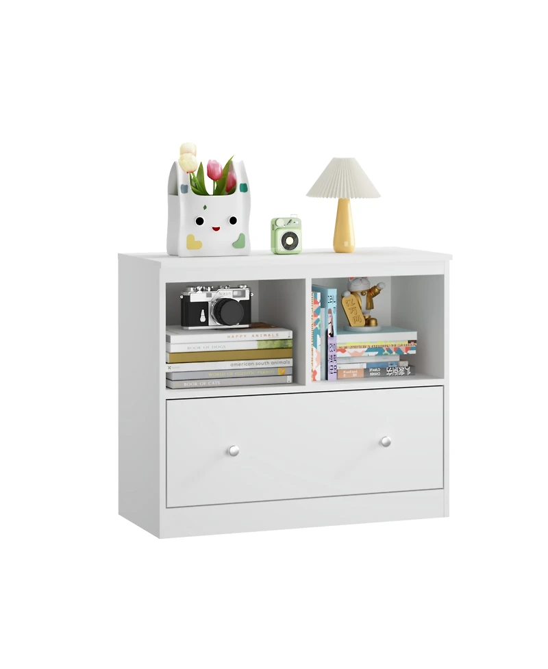 Streamdale Furniture Streamdale Kids Toy Storage Organizer with Drawer, Bookshelf for Nursery & Playroom