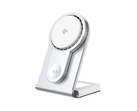 Risokeys Foldable 3-in-1 Wireless Charger - Charge for Apple - Portable Fan-Cooled Charging Stand for iPhone, Watch and Earphones