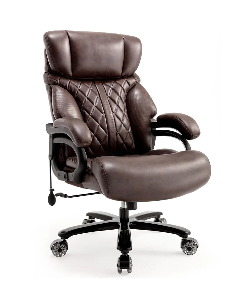 Streamdale Furniture 600LBS Big & Tall Office Chair, Extra Wide Seat, Adjustable Lumbar, Heavy Duty Executive Chair