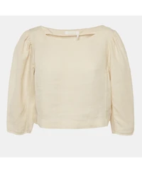 Pre-Owned Chloe Women's Beige Linen Top