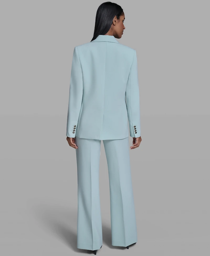Karl Lagerfeld Paris Women's Notch Lapel Collar One-Button Jacket