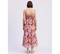 En Saison Women's Tusla Scoop Neck Peplum Top