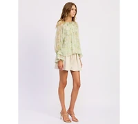 En Saison Women's Paloma Crewneck Blouse