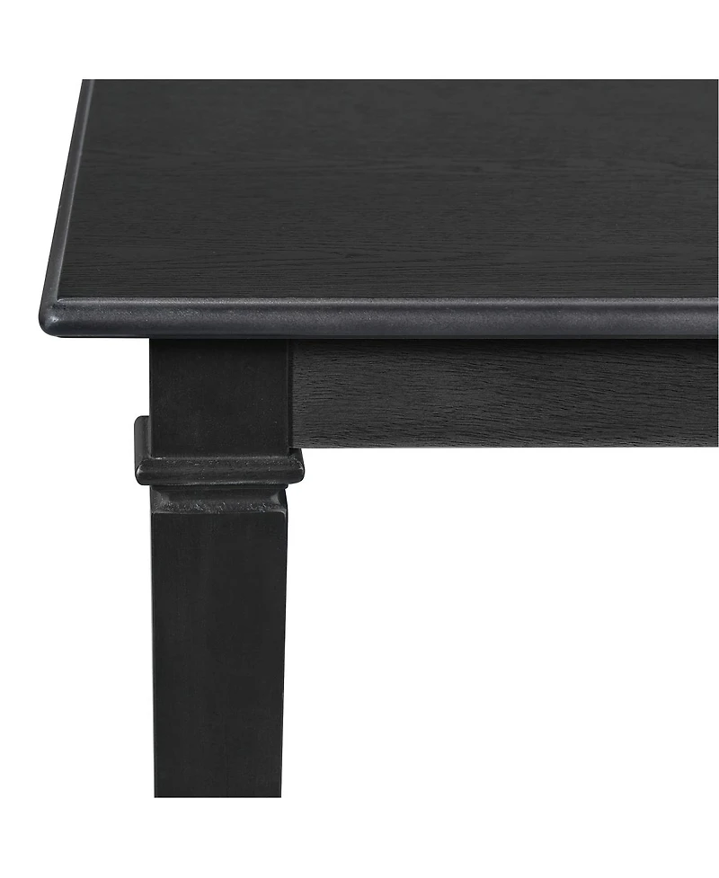 Streamdale Furniture 6-Piece Retro Dining Set: Wooden Table, 4 Chairs & Bench - Dovetail