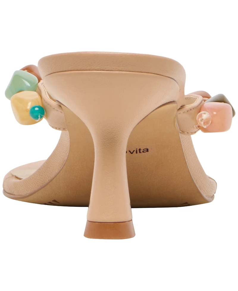 Dolce Vita Women's Daksie Shell Embellished Thong Slip-On Dress Sandals