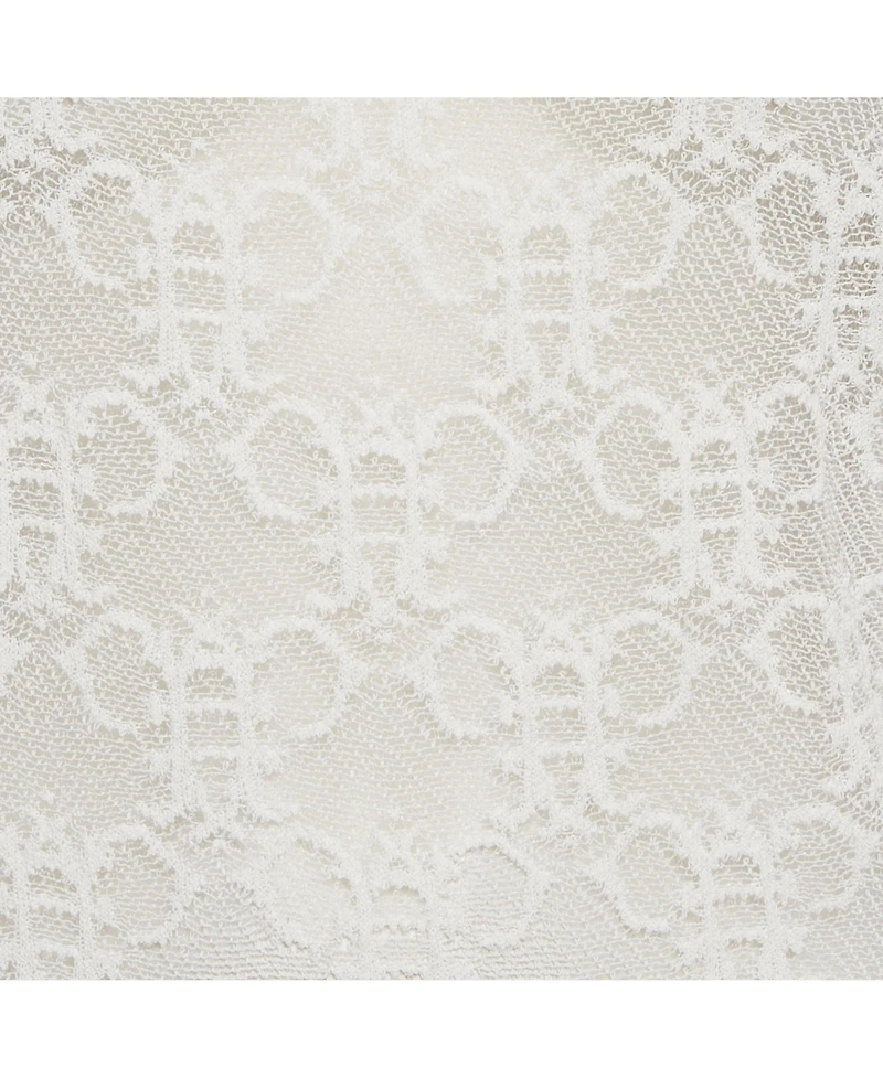 Pre-Owned Emilio Pucci Women's White Stretch Lace Sleeveless Sheer Top