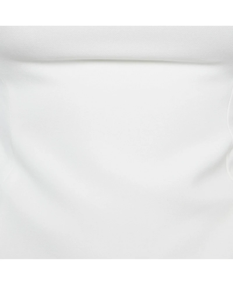 Pre-Owned Versace Women's Collection White Crepe Chain Detail Mini Dress