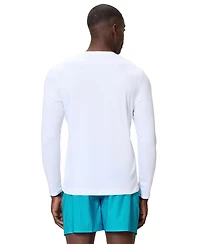 Speedo Men's Long-Sleeve Graphic Print Swim T-Shirt