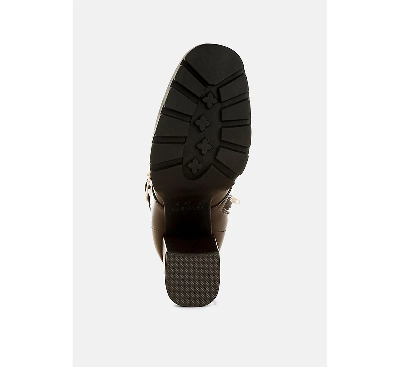 Womens grahams faux leather lace up boots