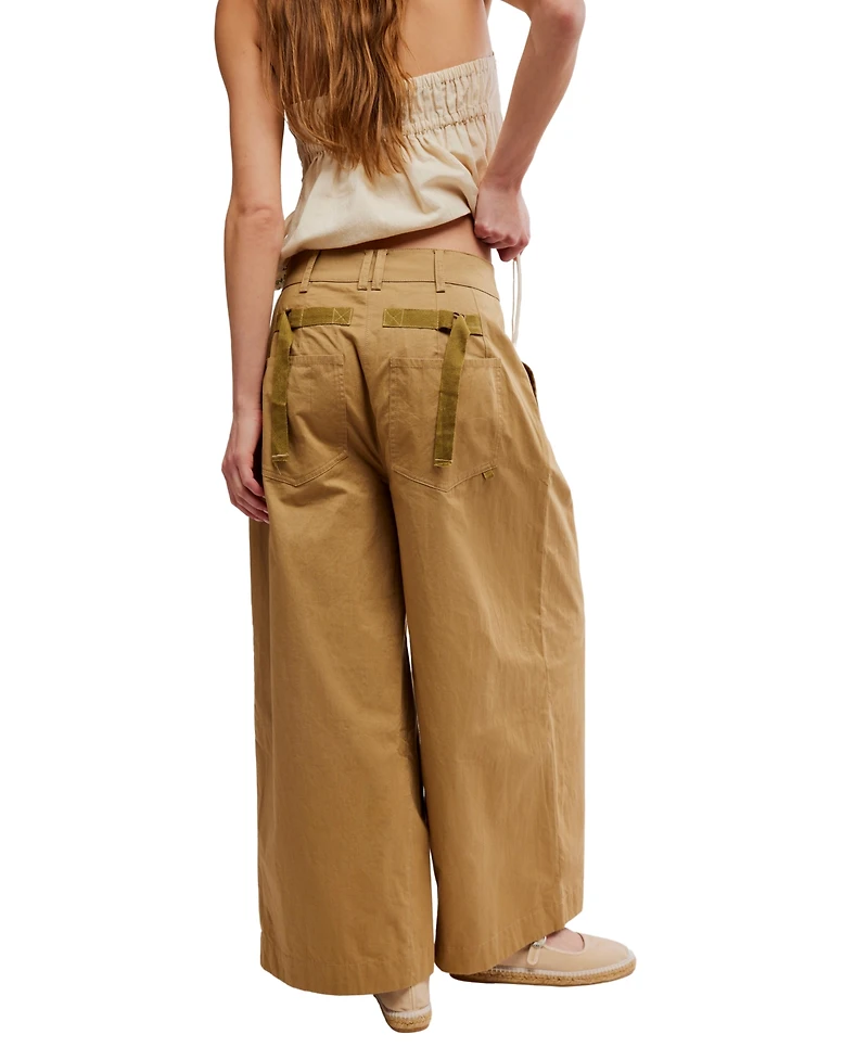 Free People Women's Silverlake Wide-Leg Chinos