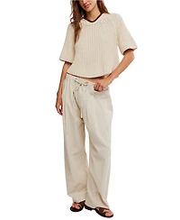 Free People Women's Chambers Laid Back Pull-On Pants