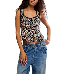 Free People Women's Bridgette Corset Scoop Neck Top