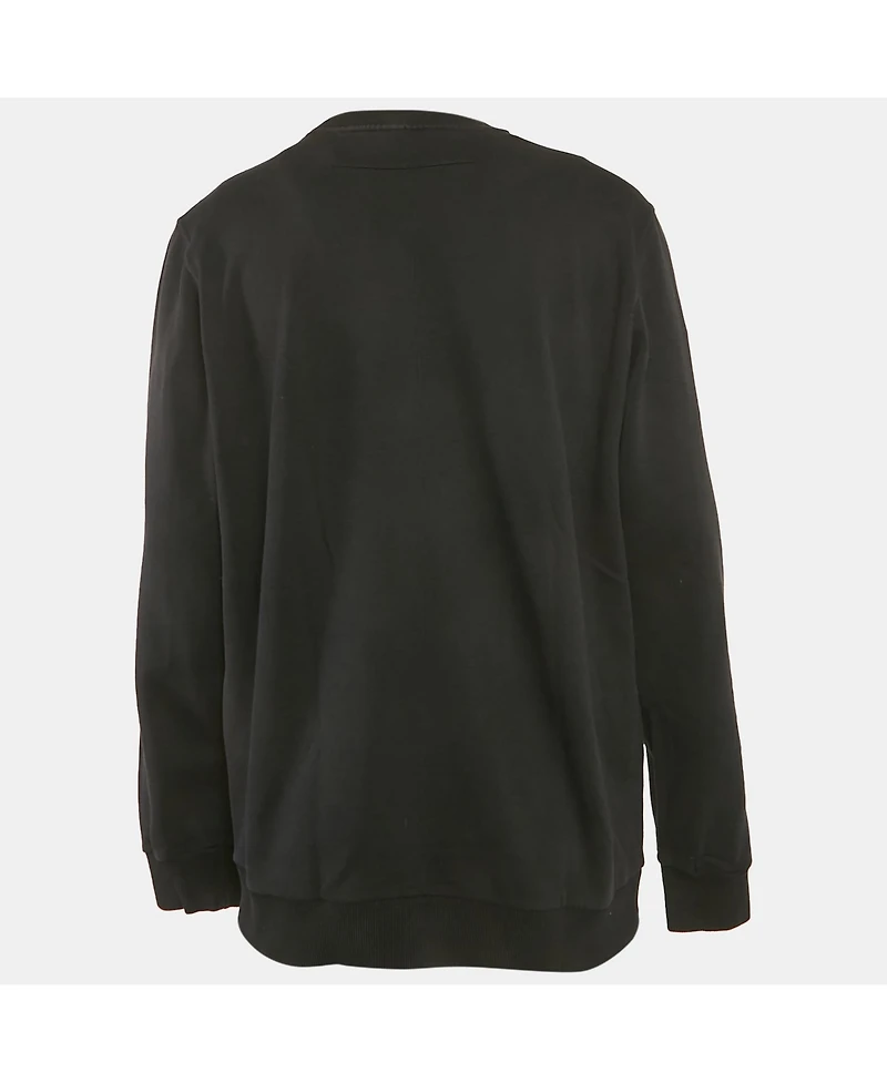 Pre-Owned Givenchy Men's Black Doberman Print Cotton Crewneck Sweatshirt