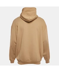 Pre-Owned Balenciaga Men's Brown Cotton Oversized Hoodie