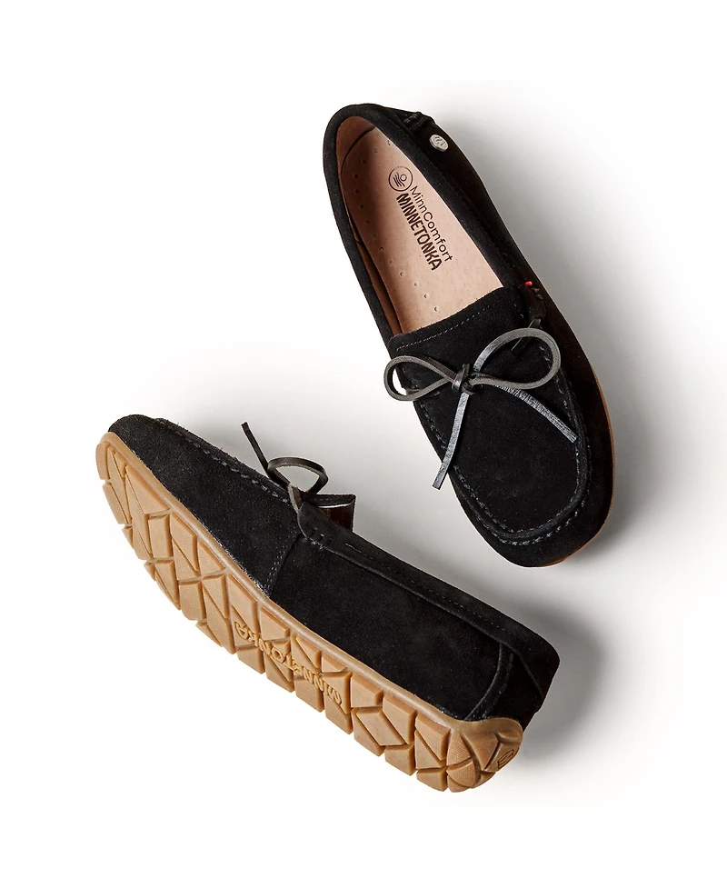 Minnetonka Women's Suede Loafer Moc Flats