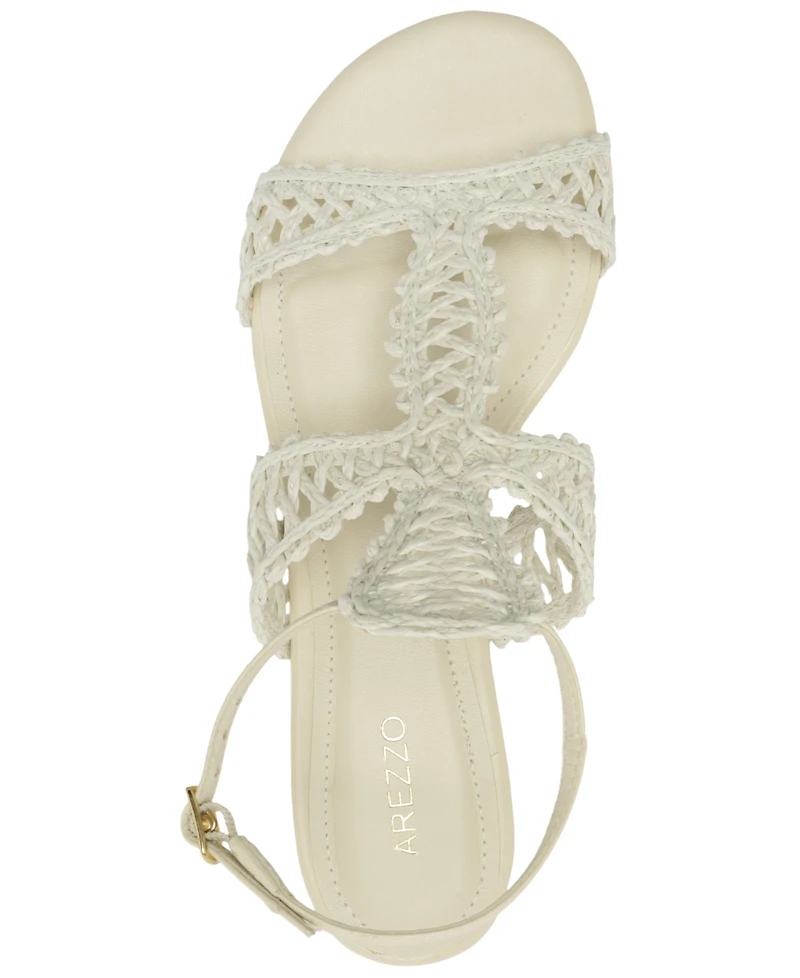 Arezzo Women's Ciara Round Toe Flat Sandals