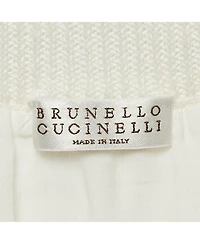 Pre-Owned Brunello Cucinelli Women's Cable Knit Tie Detail Midi Skirt