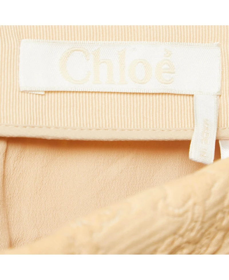 Pre-Owned Chloe Women's Jacquard Flounce Mini Skirt