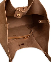 Sam Edelman Sylvia Large Suede Leather Shoulder Bag