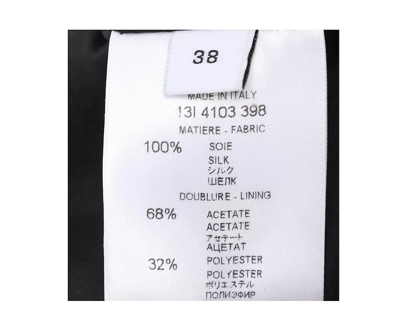 Pre-Owned Givenchy Women's Multicolor Silk Floral Print Zip Trim Skirt