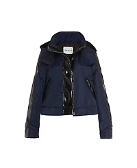 Caalo Women's Water-Resistant Cropped Raincoat