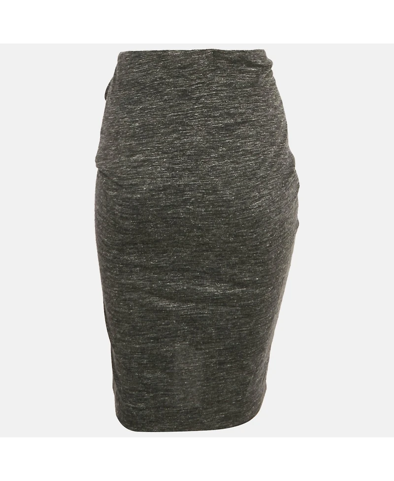 Pre-Owned Isabel Marant Women's Etoile Grey Jersey Ruffled Mini Skirt