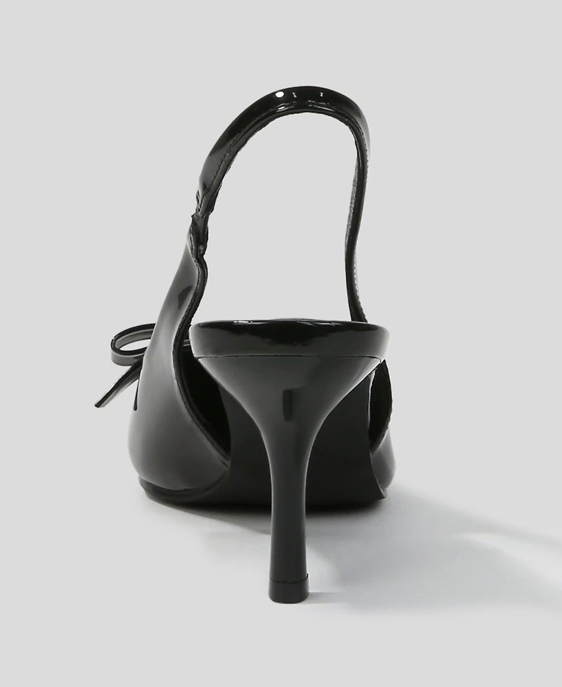 Berness women's Danika Slingback Pumps with Bow Detail