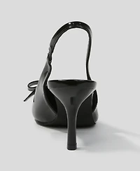 Berness women's Danika Slingback Pumps with Bow Detail