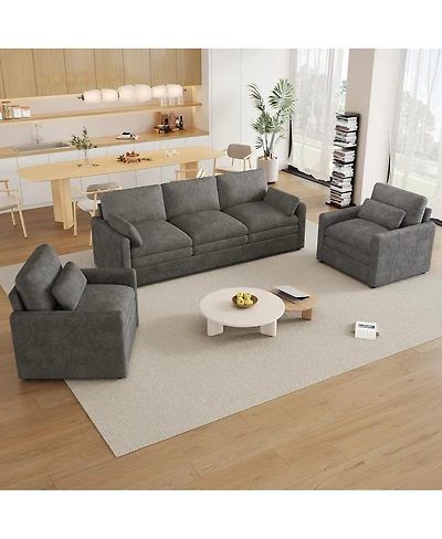 Streamdale Furniture Cozy Upholstered Oversized Comfy Cloud Sofa