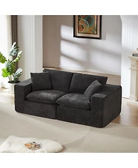 Streamdale Furniture Modern Chenille Cloud Sofa - Freely Combinable, Comfortable Living Room Furniture