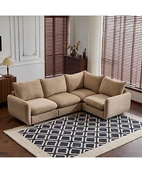 Streamdale Modular Sectional Sofa with Solid Wood Frame & Free Combination