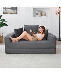 Streamdale Furniture Convertible Sofa Couch Bed, Multi-functional, Adjustable Futon for Apartment
