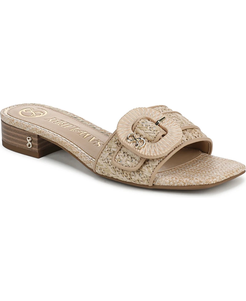 Sam and Libby Women's Kandie Low Block Heel Slides Sandals