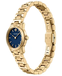 Tory Burch Women's The Miller Round Mini Quartz Two-Hand Gold Stainless Steel Watch, 22mm