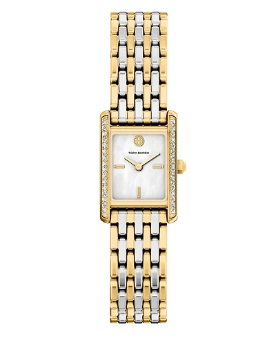 Tory Burch Women's The Eleanor Small Quartz Two-Hand Two-Tone Stainless Steel Watch, 22mm