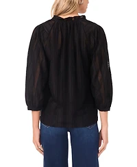 Vince Camuto Women's Raglan Peasant Sleeve V-Neck Blouse
