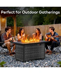 Cowsar Inch Propane Fire Pit, 50