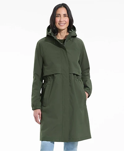 Lands' End Women's Squall Packable Long Raincoat