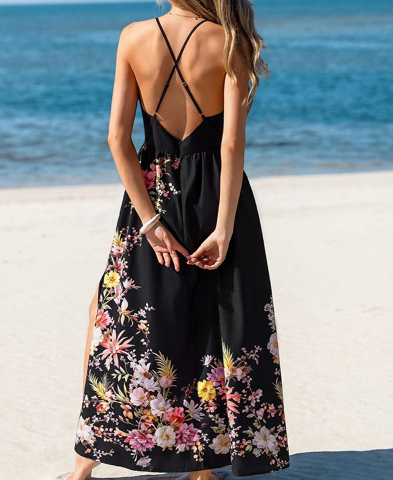 Cupshe Women's No Explanation Floral Maxi Beach Dress