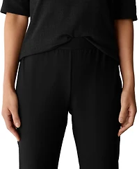 Eileen Fisher Women's Textured Knit Ankle Kick Pants