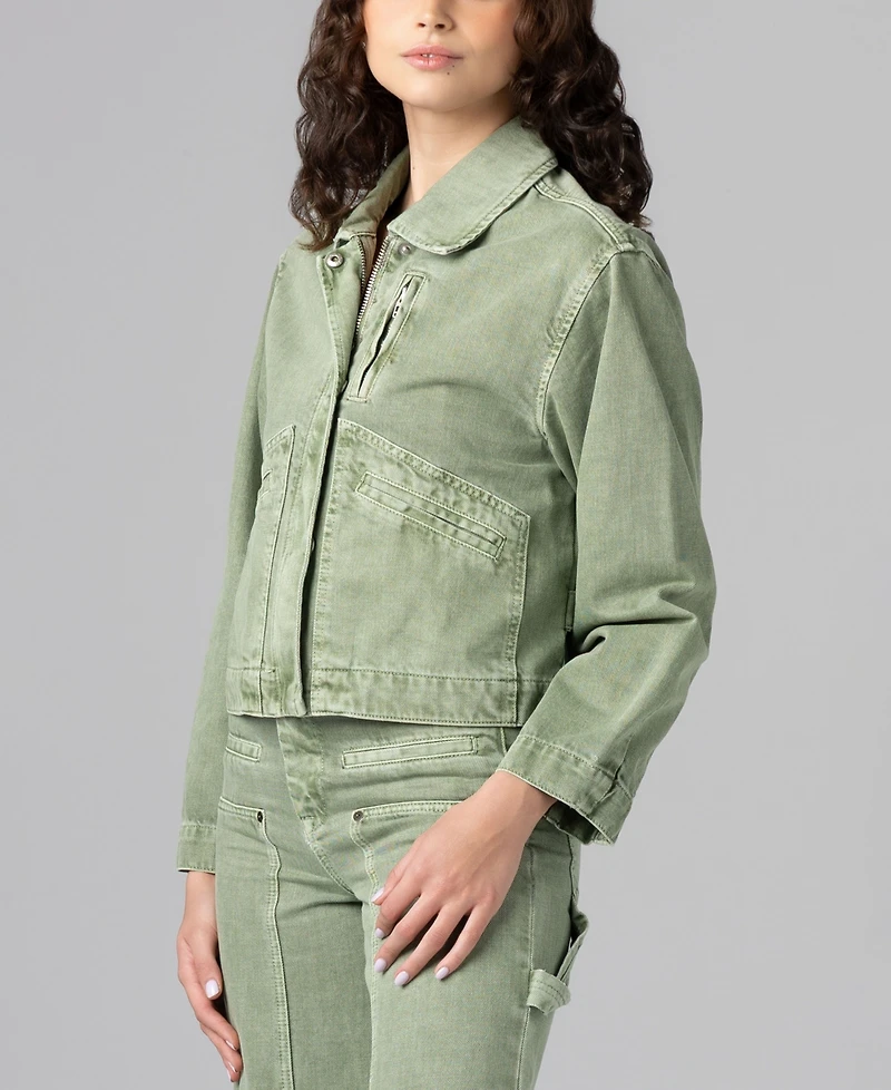Blank Nyc Women's Collared Twill Jacket